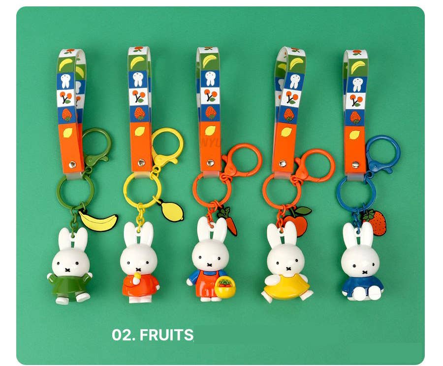 Porte-clés Miffy Collection Fruits keychain – K-Wonderland