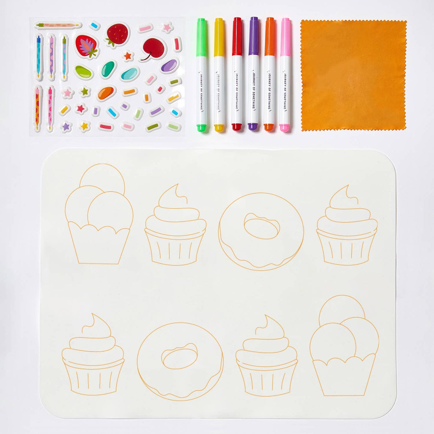 Napperon a colorier réutilisable Wipeable Silicone Colouring Mat - Journey of Something