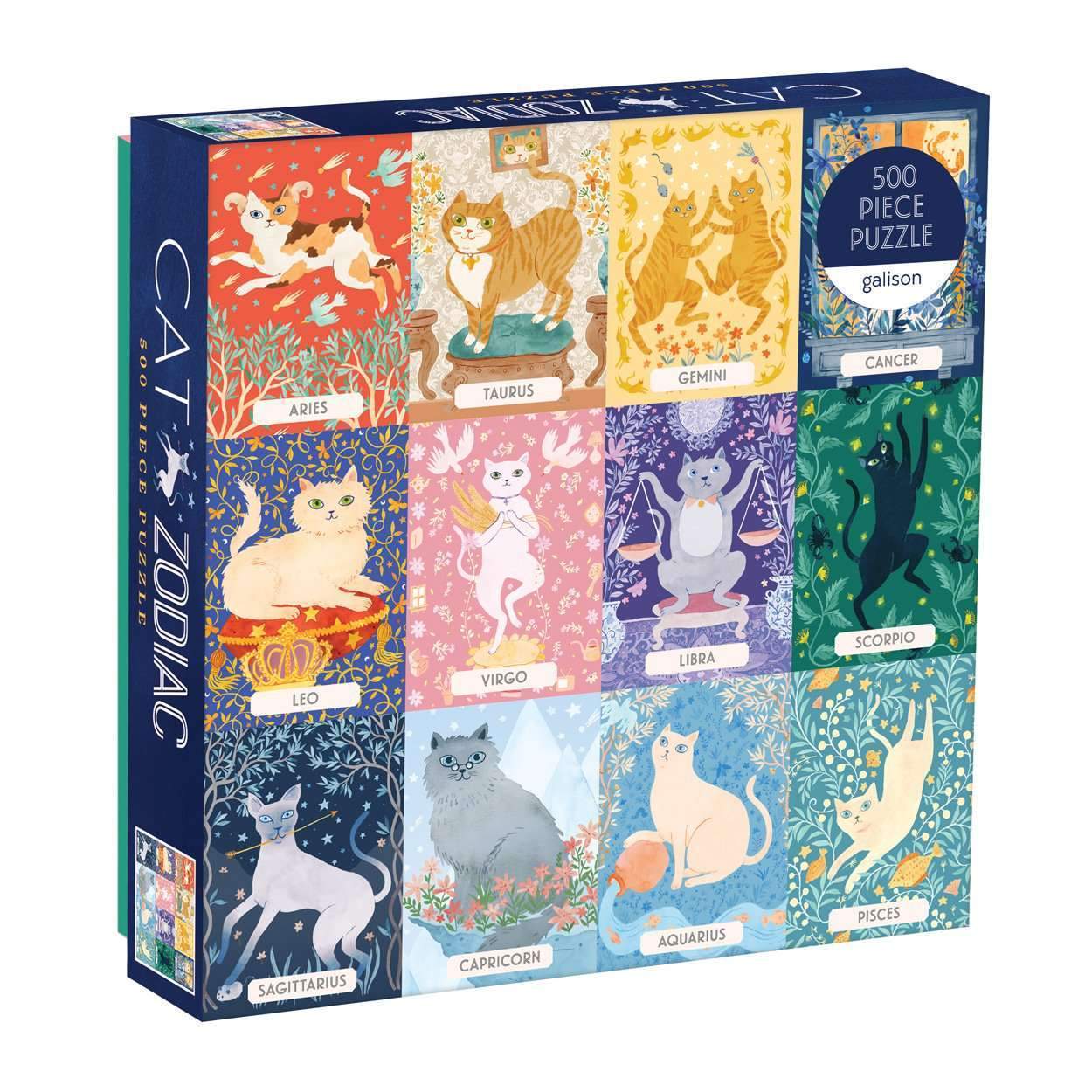 Casse-Tête Cat Zodiac 500 Pieces Puzzle - Galison