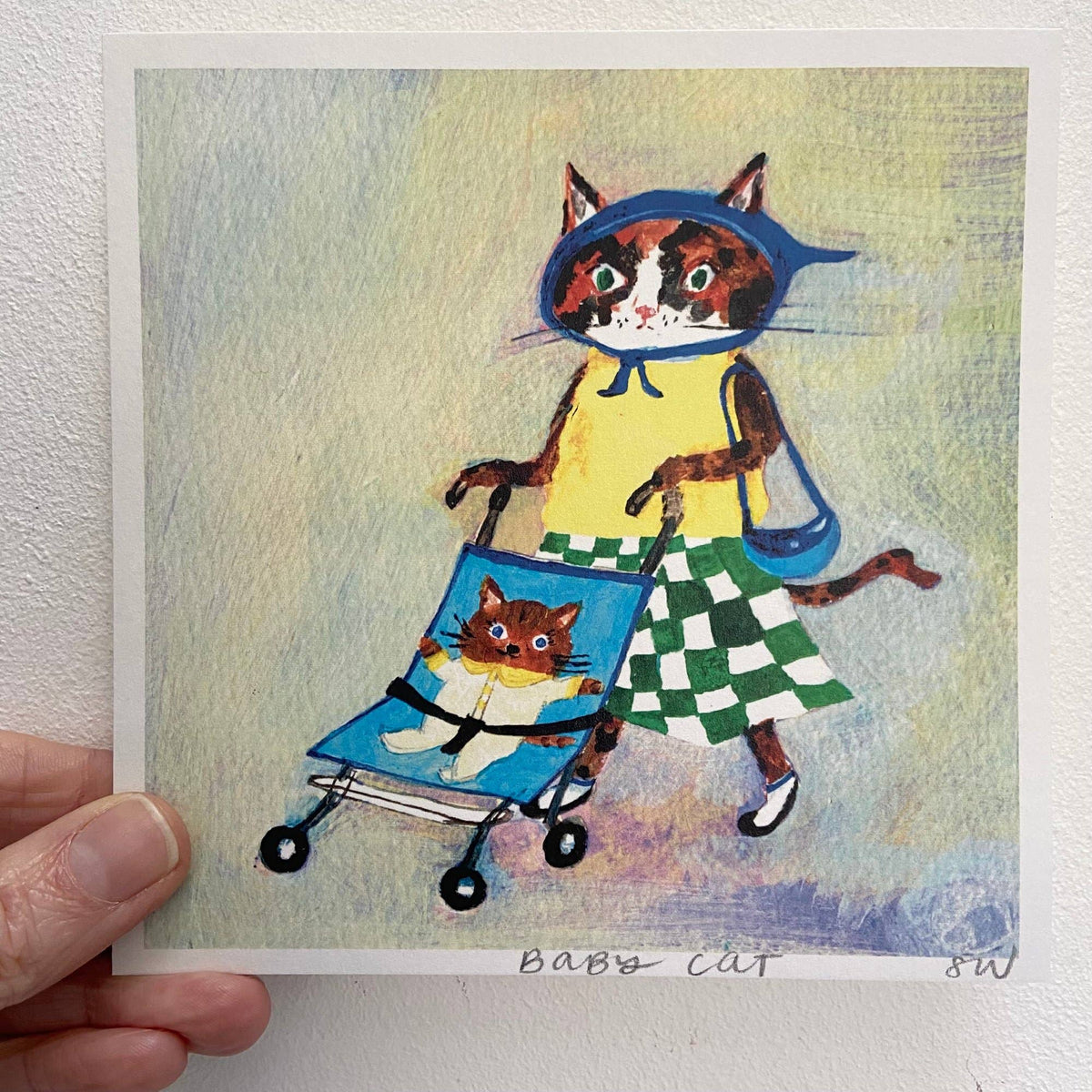 Petite affiche Cat with Cheese and Onion Crisps - moggshop