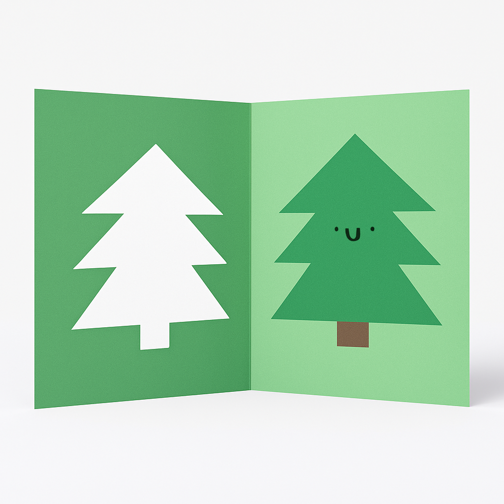 Carte sapin - Christmas Tree - Rumble cards