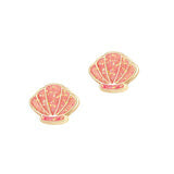 Boucles d'oreilles à tiges oreilles percées en émail - Girl Nation