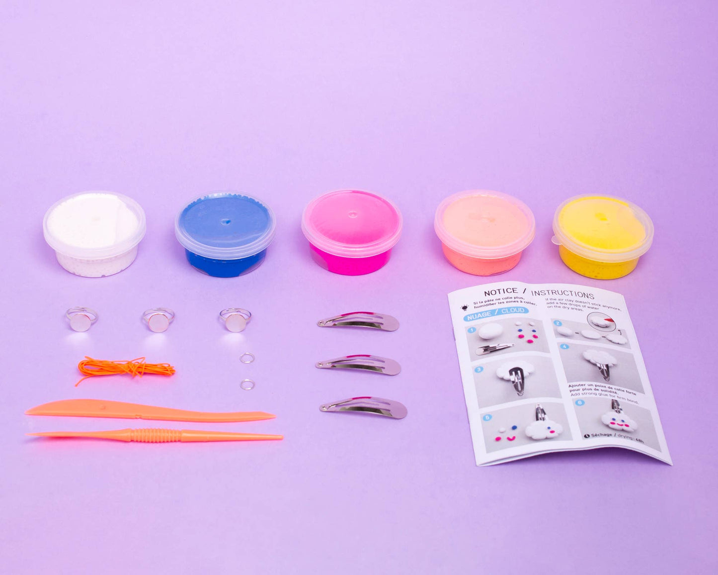 Ensemble pour fabriquer des accessoires en argile - OMY
