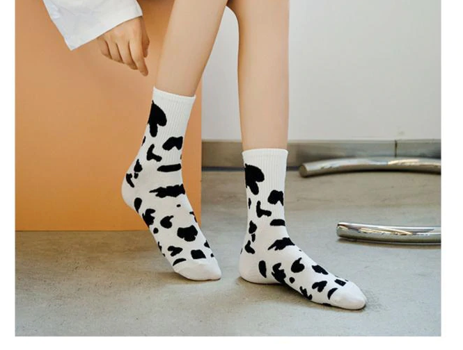 Chaussettes en coton imprimé vache - Rainbow Unicorn Birthday Surprise