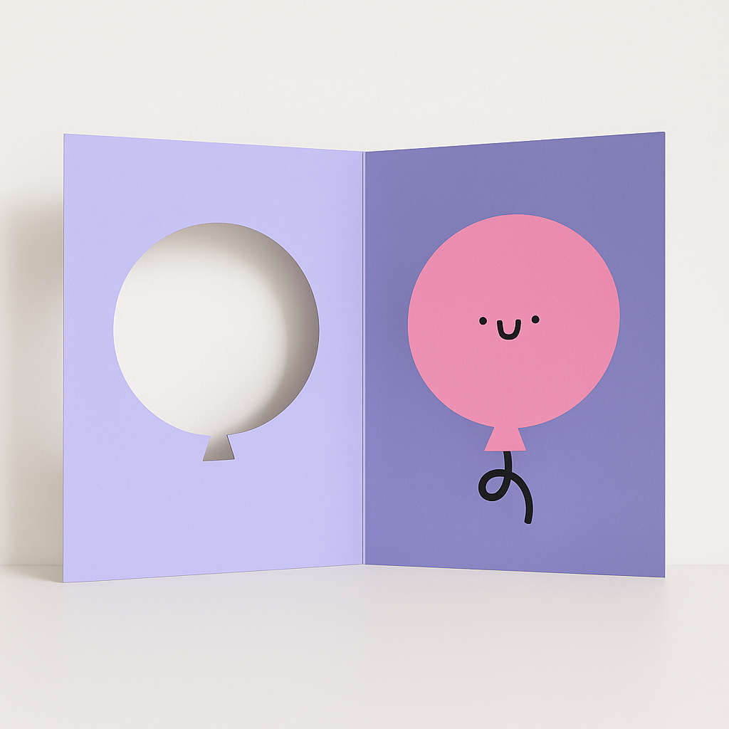 Carte ballon - Birthday balloon - Rumble cards