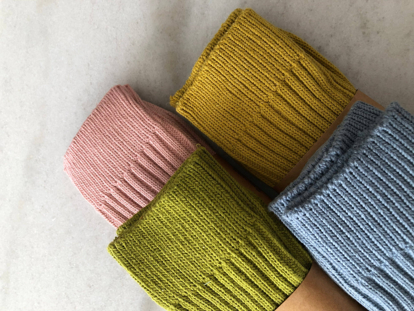 Chaussettes hautes en coton côtelé - Ribbed Cotton High Socks - Billy Bamboo