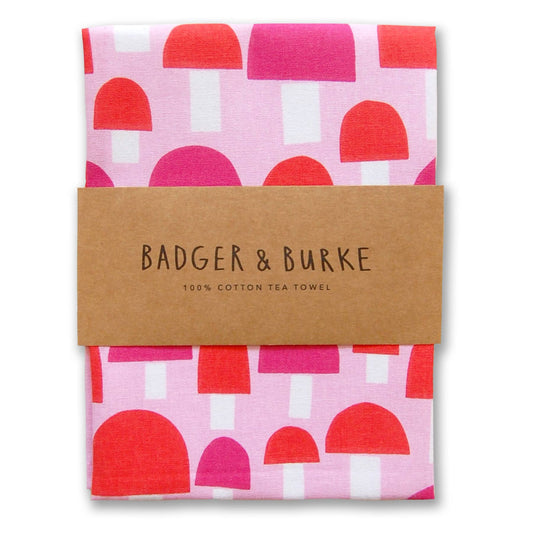 Linge vaisselle Mushroom Tea Towel - Badger & Burke