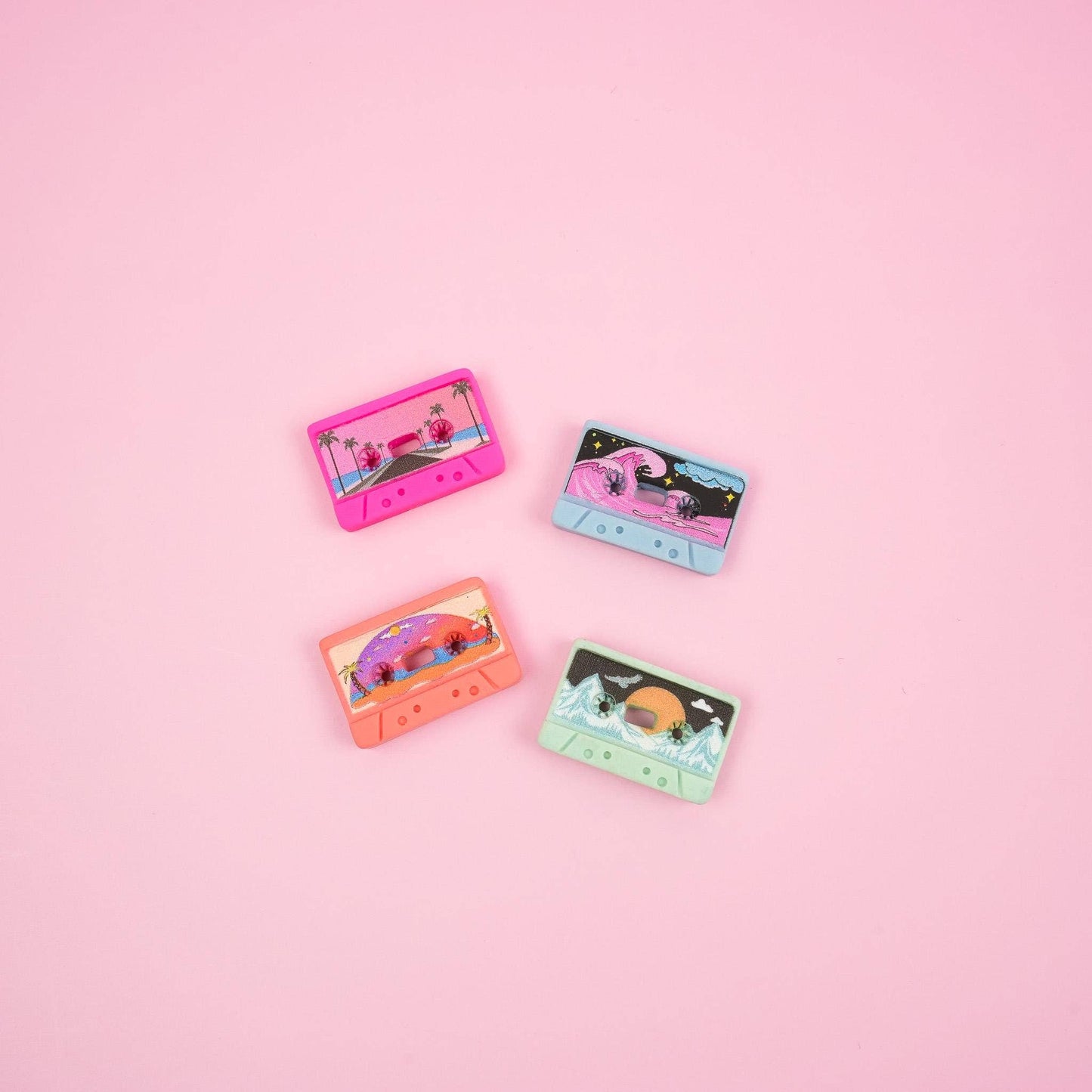Ensemble de 4 aimants CASSETTES magnet set - Mini Story Co