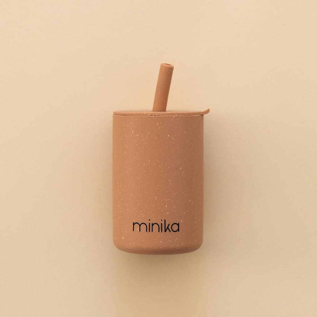 Verre avec paille et couvercle - Straw cup with lid - Minika