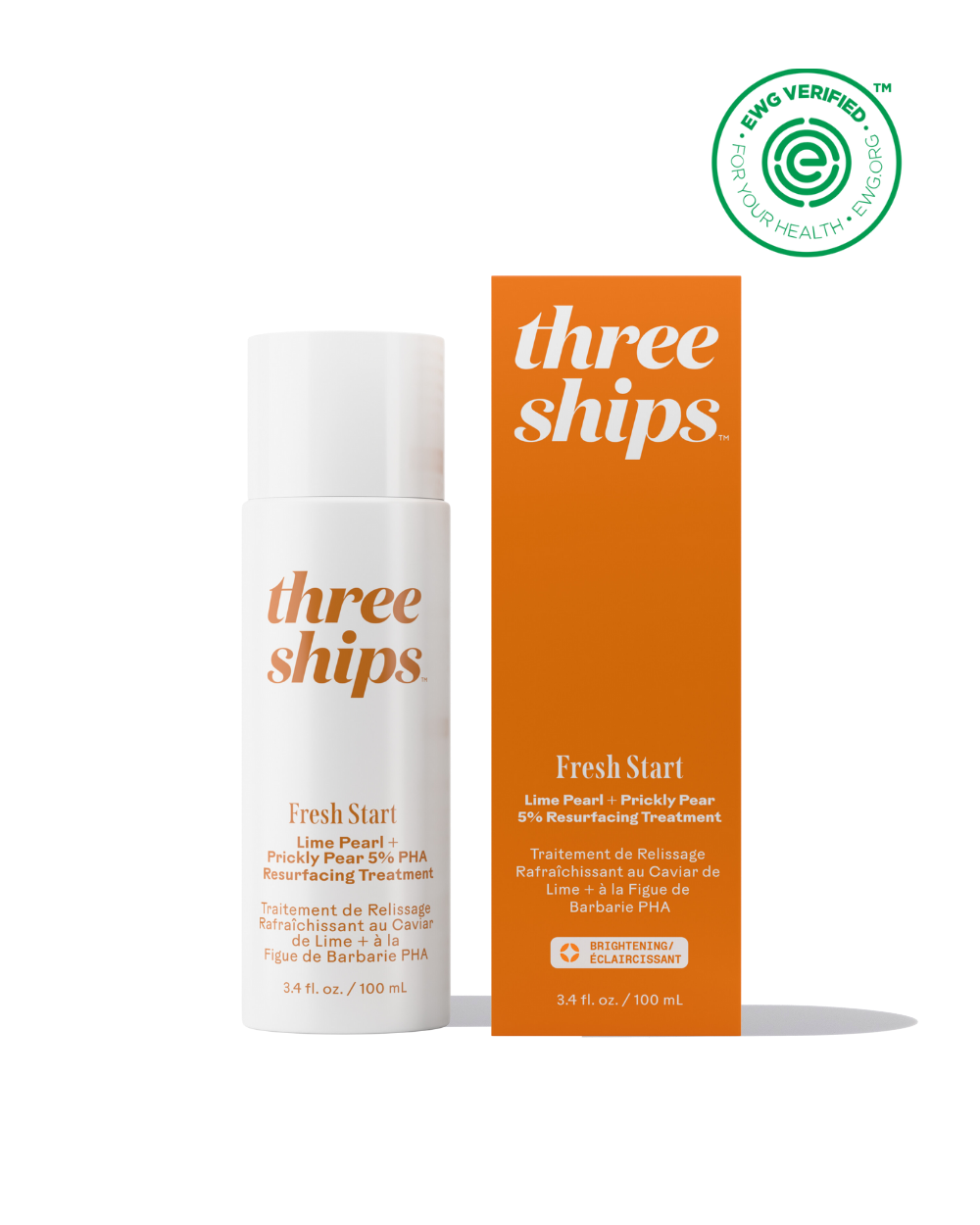 Traitement de relissage Fresh Start Lime Pearl + Prickly Pear 5% PHA - Three Ships