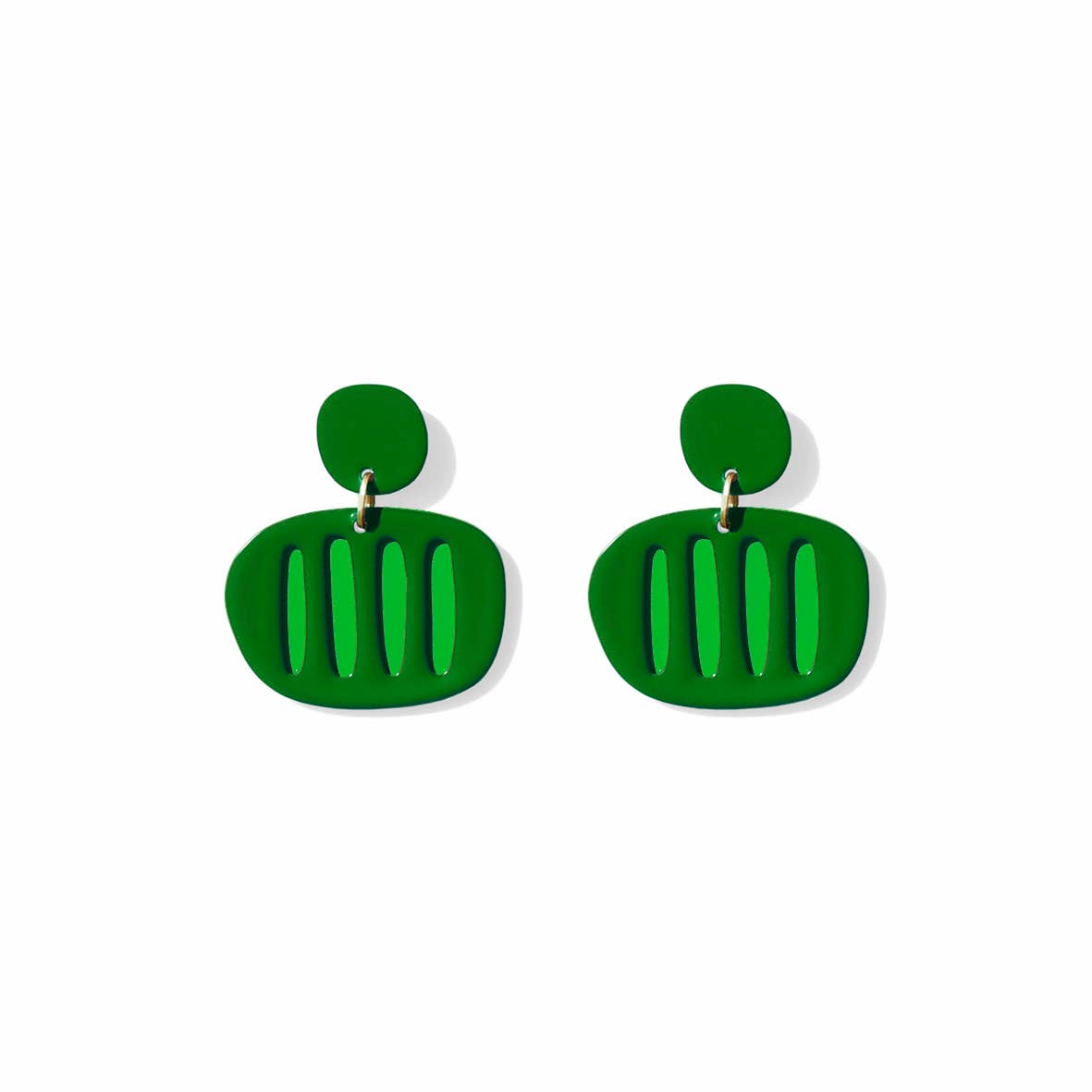 Boucles rayées - Striped earrings - ISUWA