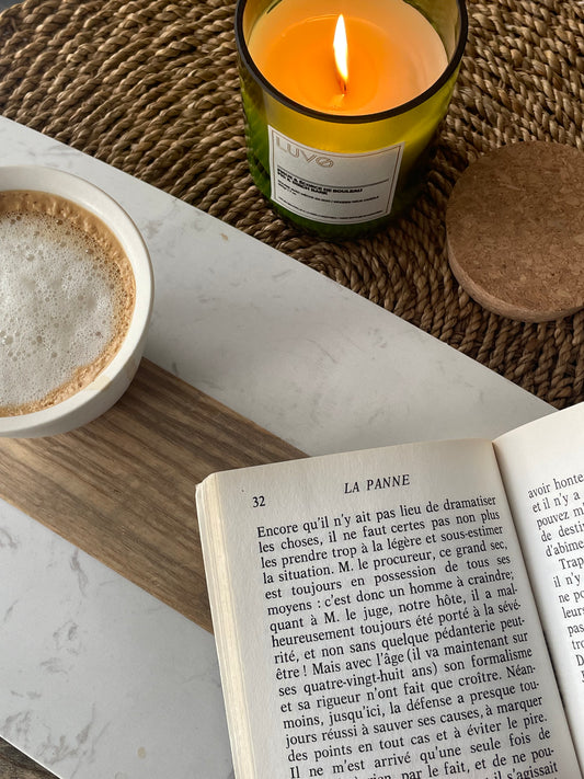 Bougie parfumée mèche de bois - Wooden Wick Candles - Luvo