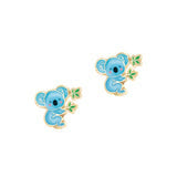 Boucles d'oreilles à tiges oreilles percées en émail - Girl Nation