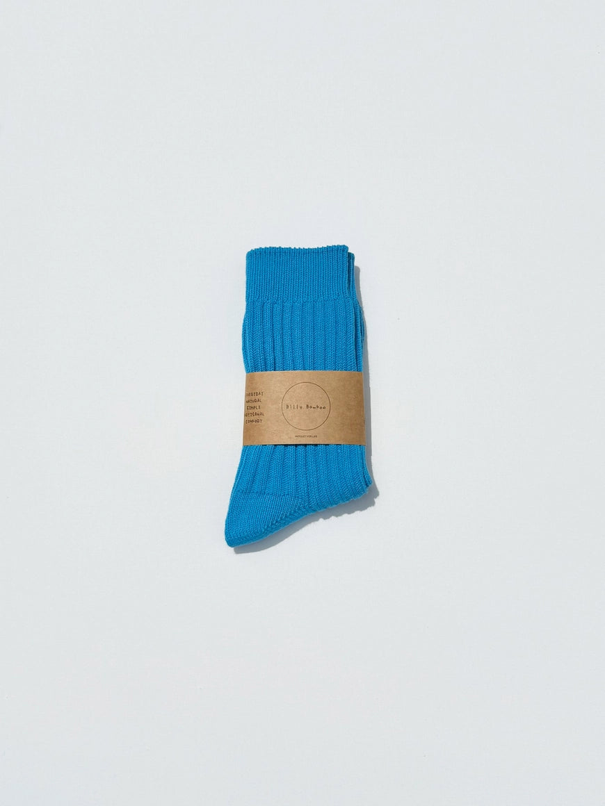 Chaussettes hautes en coton côtelé - Ribbed Cotton High Socks - Billy Bamboo