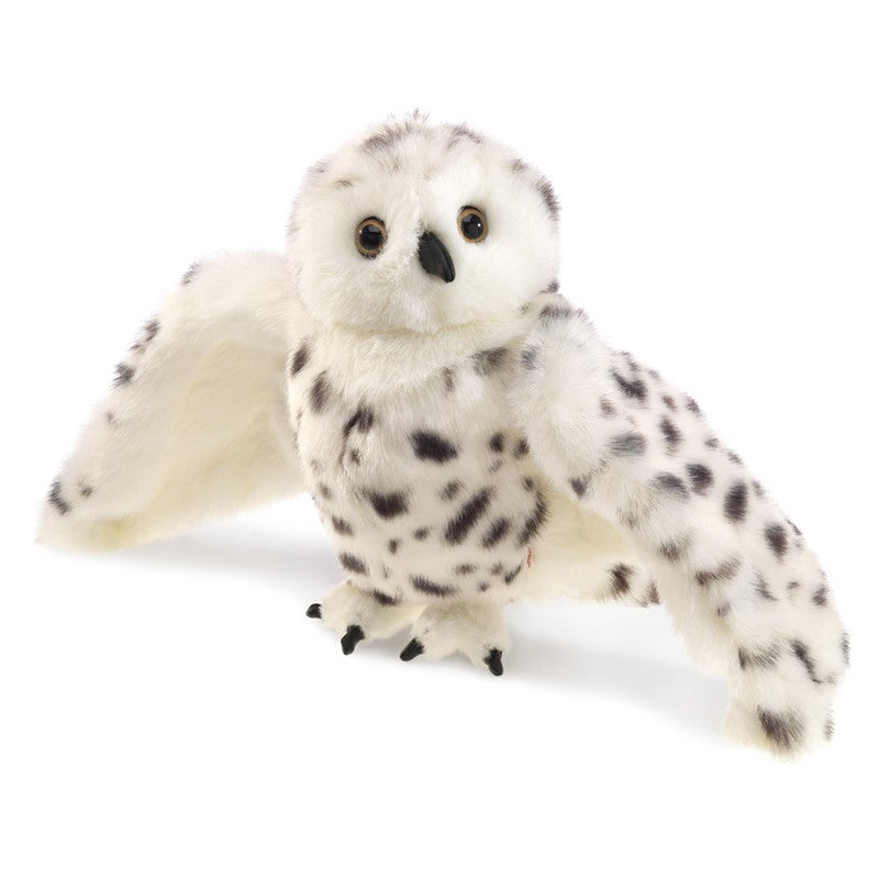 Snowy Owl Harfang Chouette des Neiges Marionnette - Folkmanis