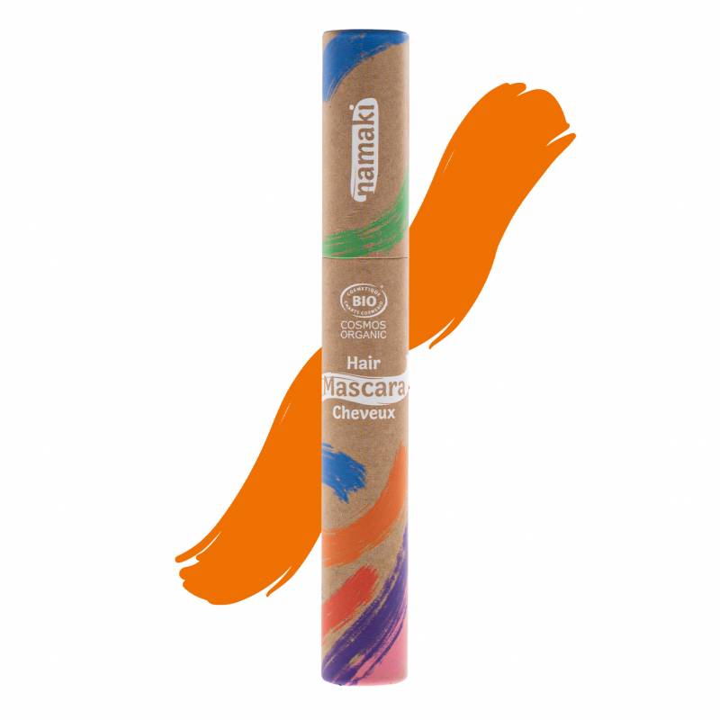tube de mascara pour cheveux naturel orange