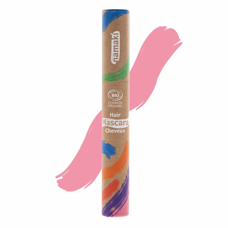 tube de mascara pour cheveux naturel rose