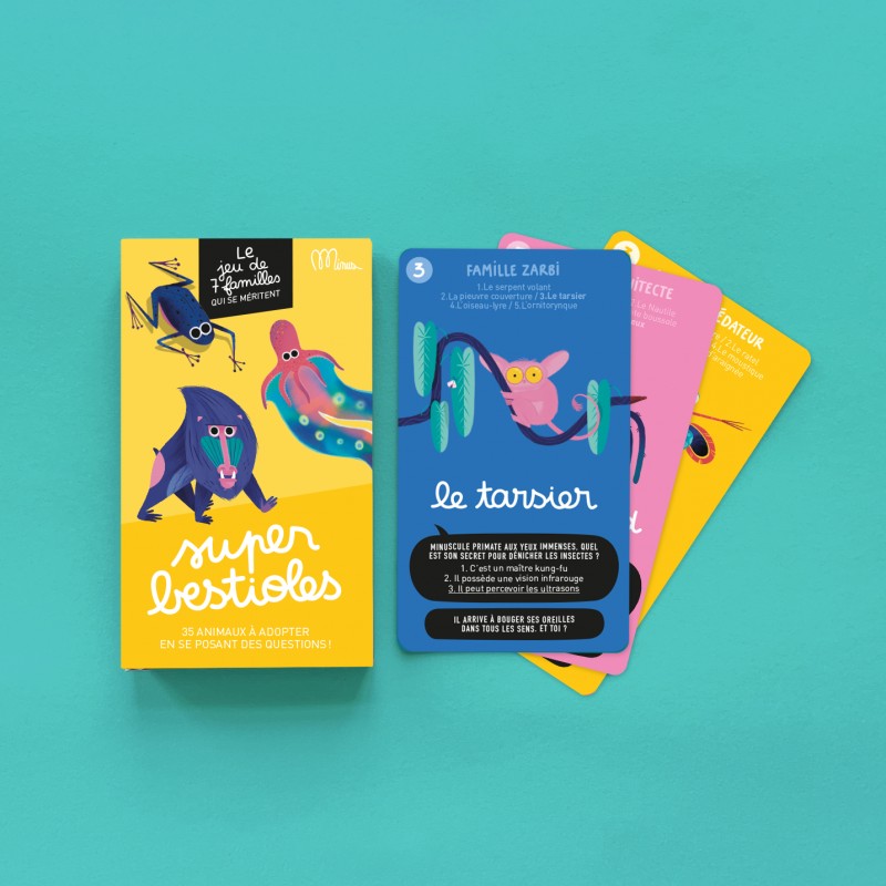 Collection Jeux de 7 familles avec quizz - Minus Editions