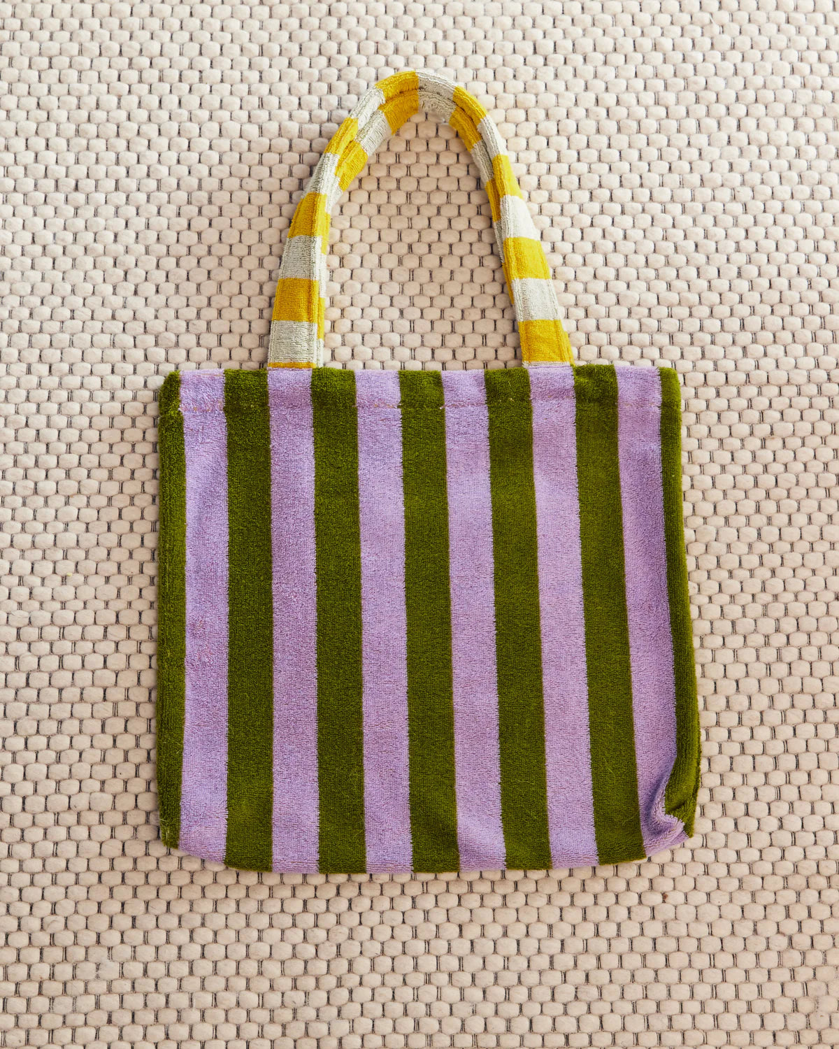 Sac en tissu eponge Terry Tote Sea Stripe - Dusen Dusen