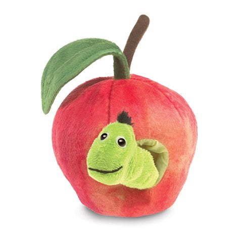 Marionnette Ver dans une pomme - Worm in Apple - Folkmanis