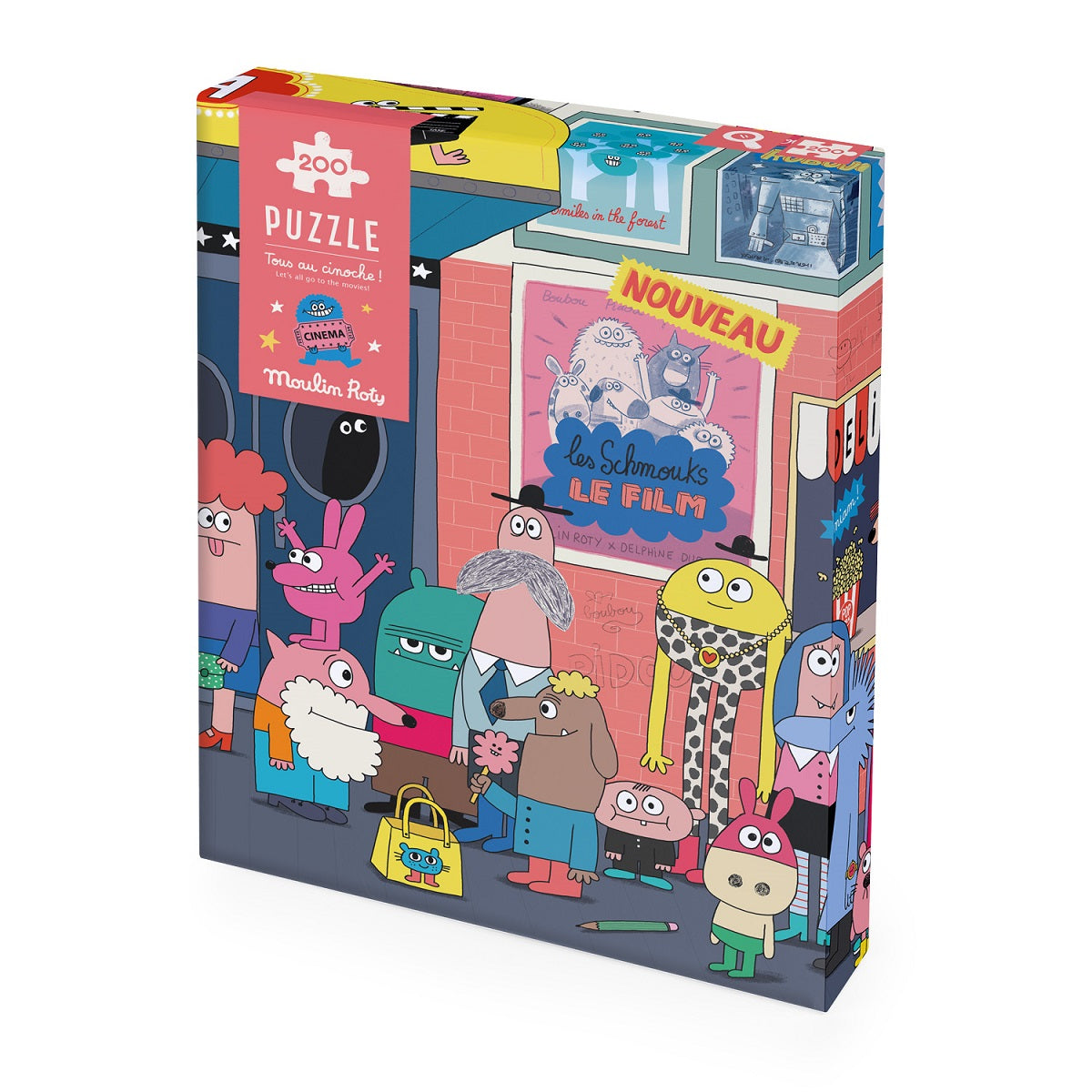 Puzzle + Cherche et trouve Cinema - Let's Go To The Movies - Moulin Roty