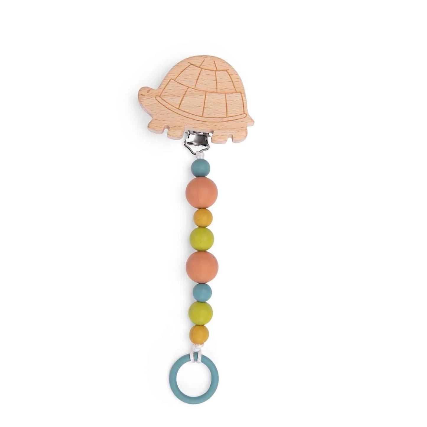 Attache tétine pacifier clip lion ou lapin - Moulin Roty