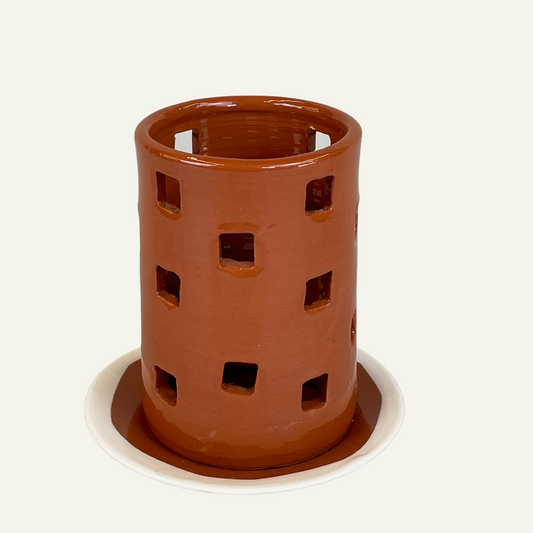 Ensemble lanterne Terracotta et coupelle - Bitters Co