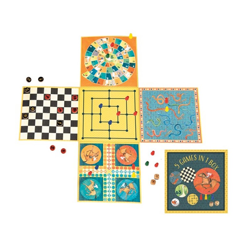 5 games in 1 box- Egmont toys