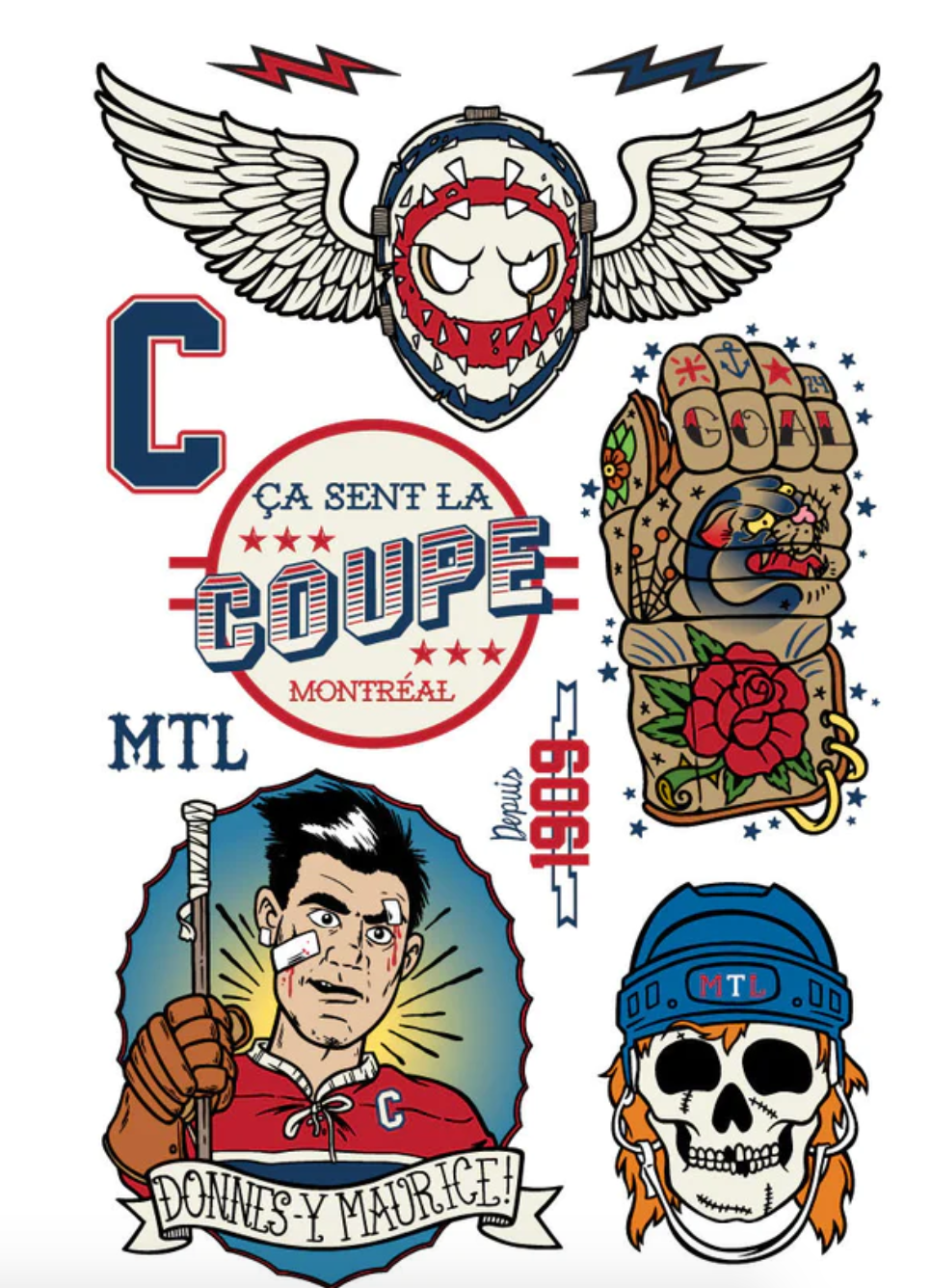 Tatouages temporaires - Les Tatoués - Temporary Tattoos