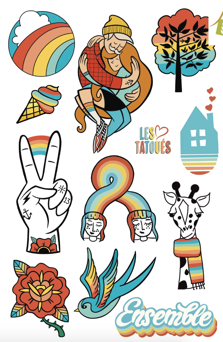 Tatouages temporaires - Les Tatoués - Temporary Tattoos