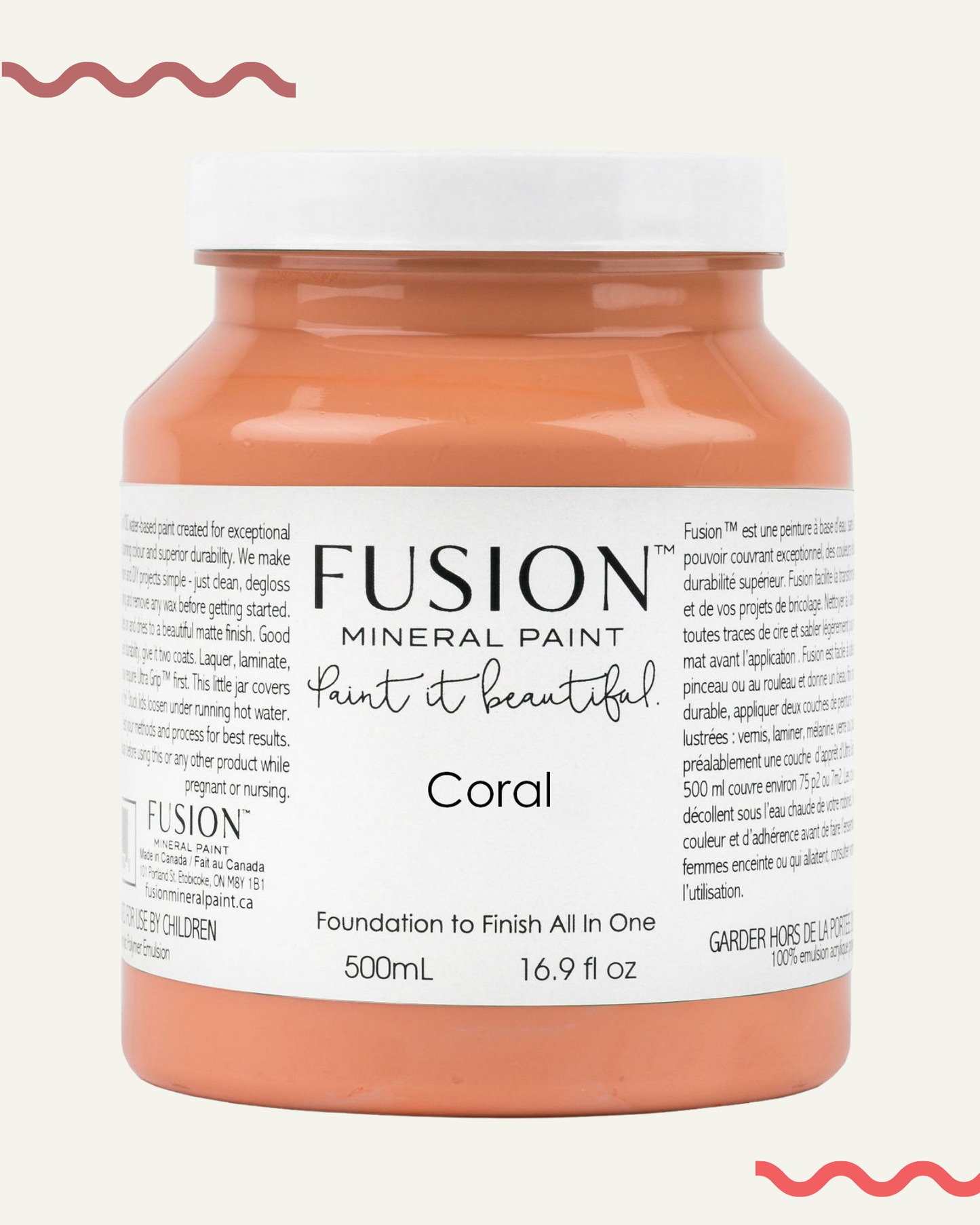 peinture minerale fusion coral