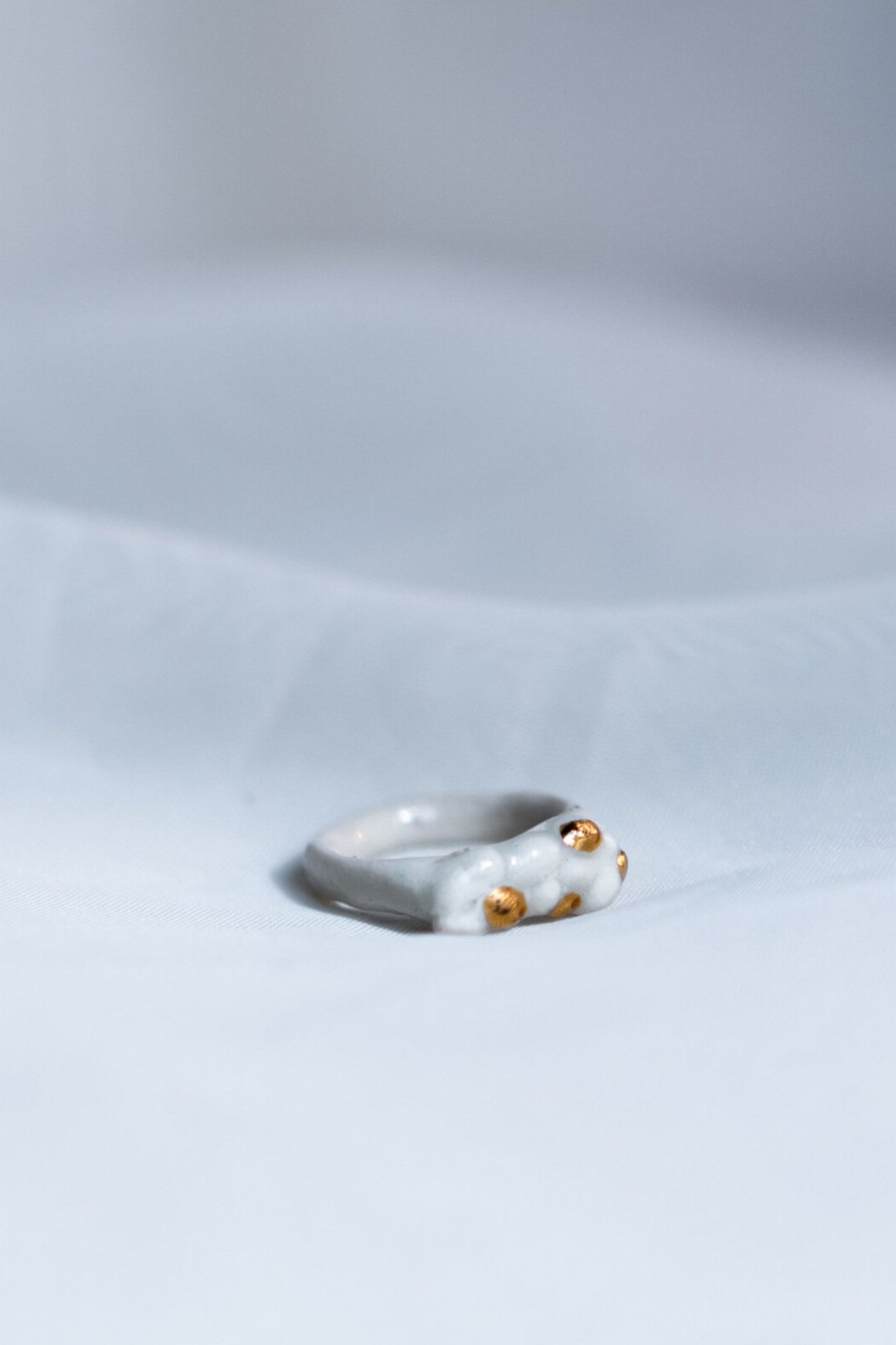 Bague en céramique et or Arrivée - Siica