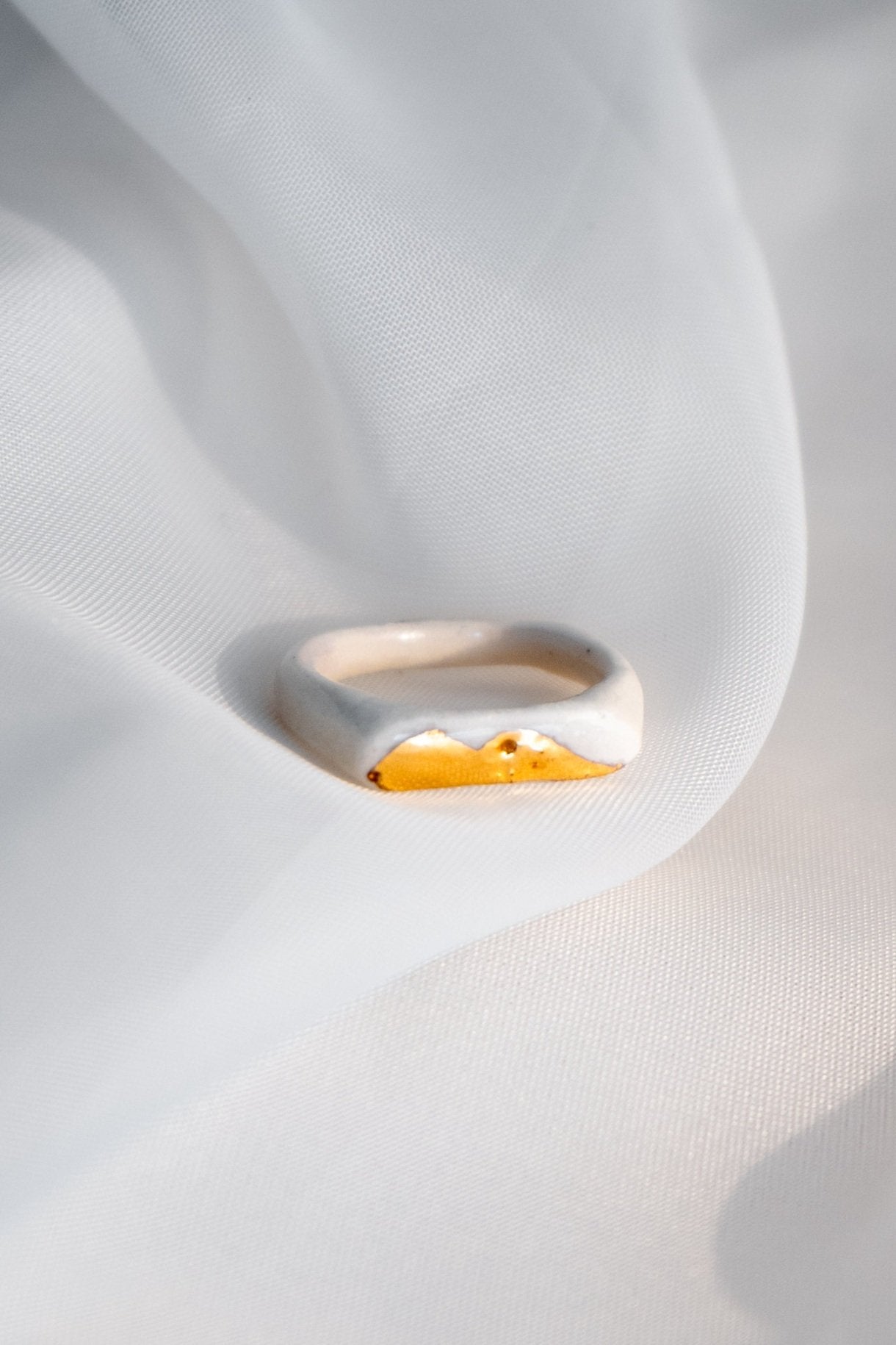 Bague en céramique et or Marée - Siica