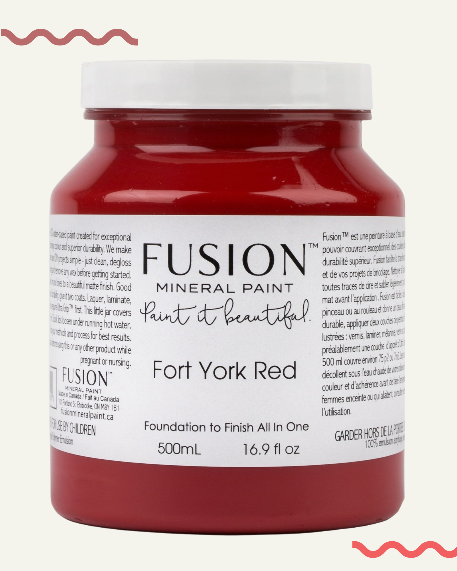 peinture minerale fusion fort york red