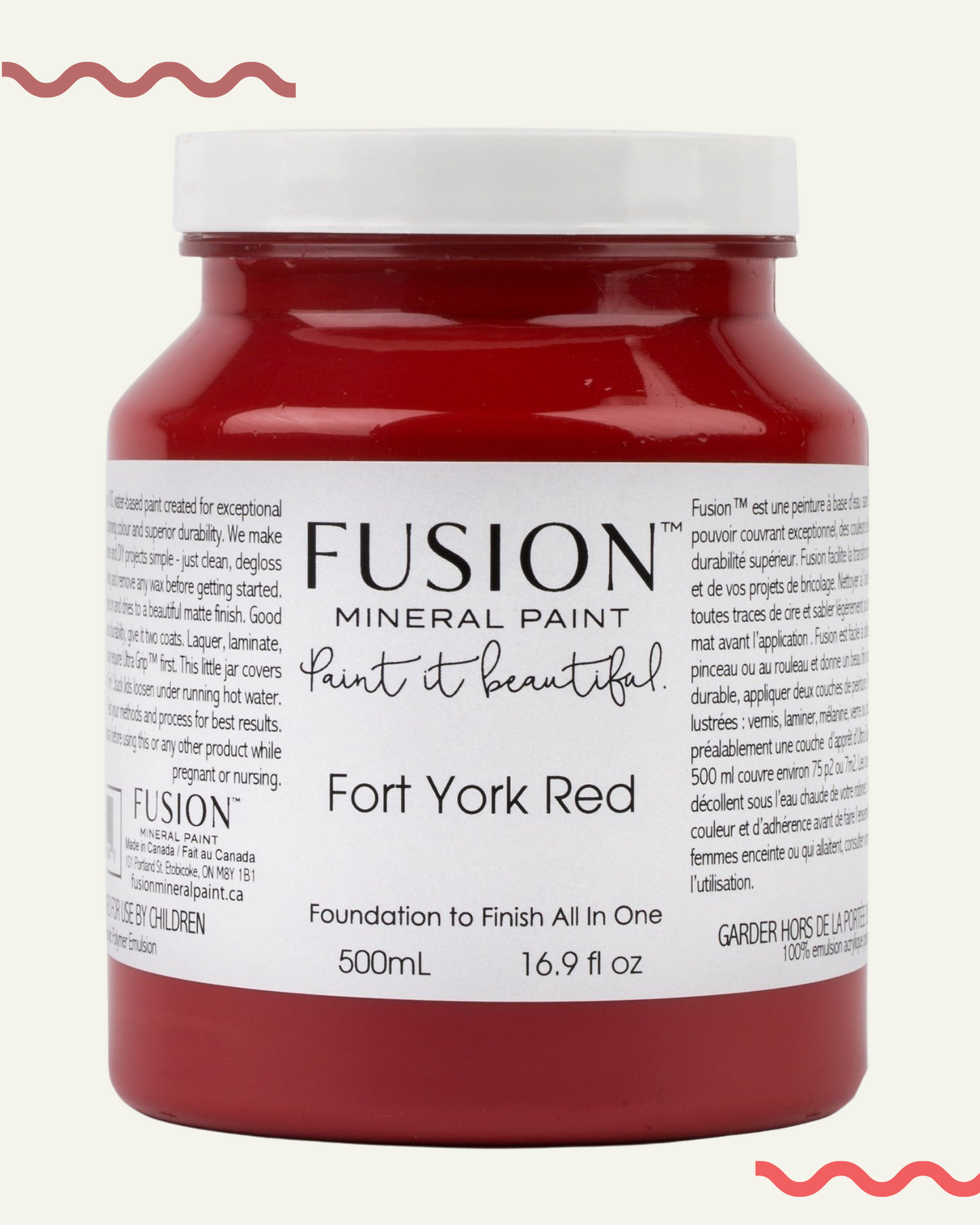 peinture minerale fusion fort york red