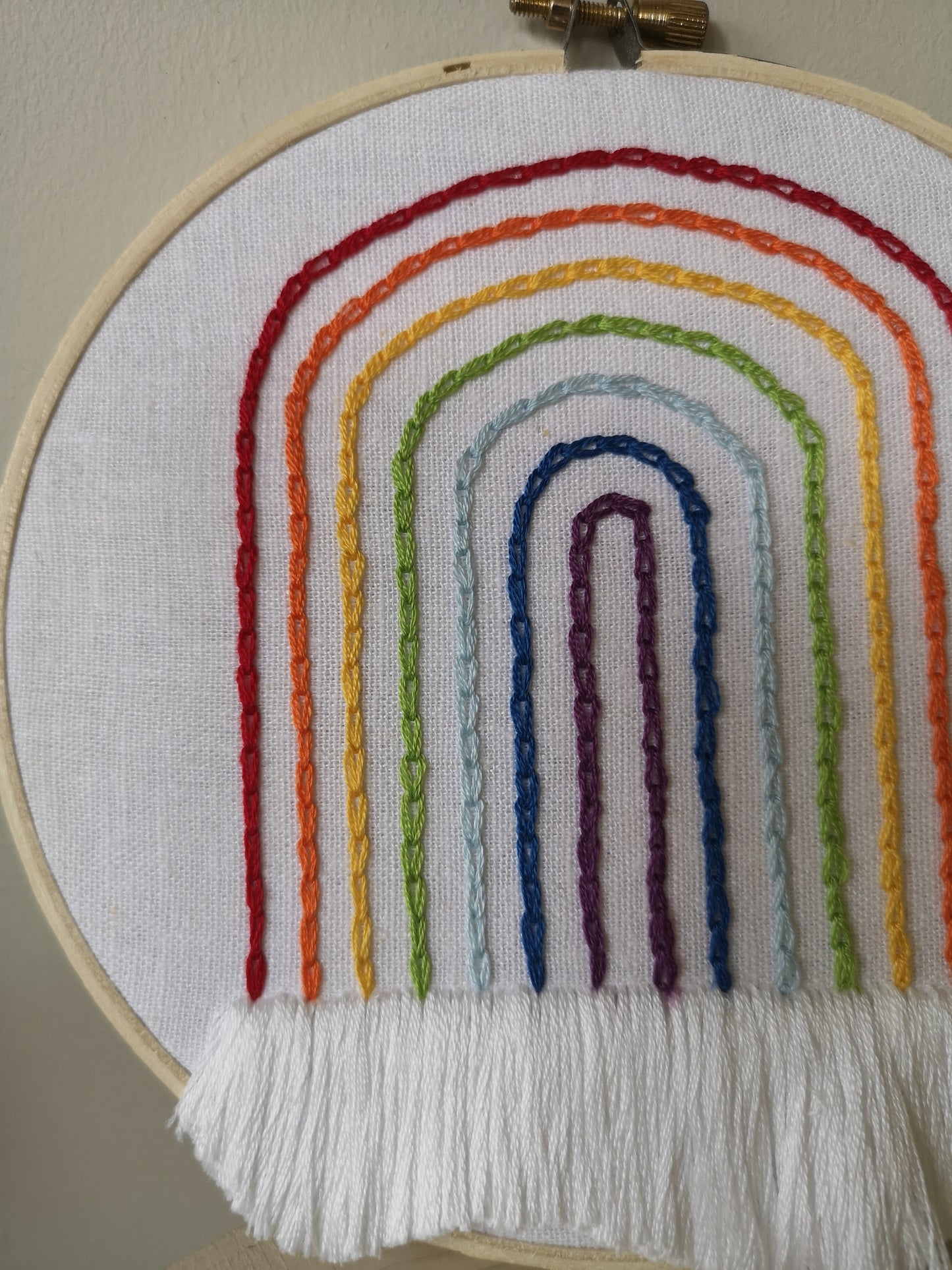 Broderie murale Arc-en-ciel