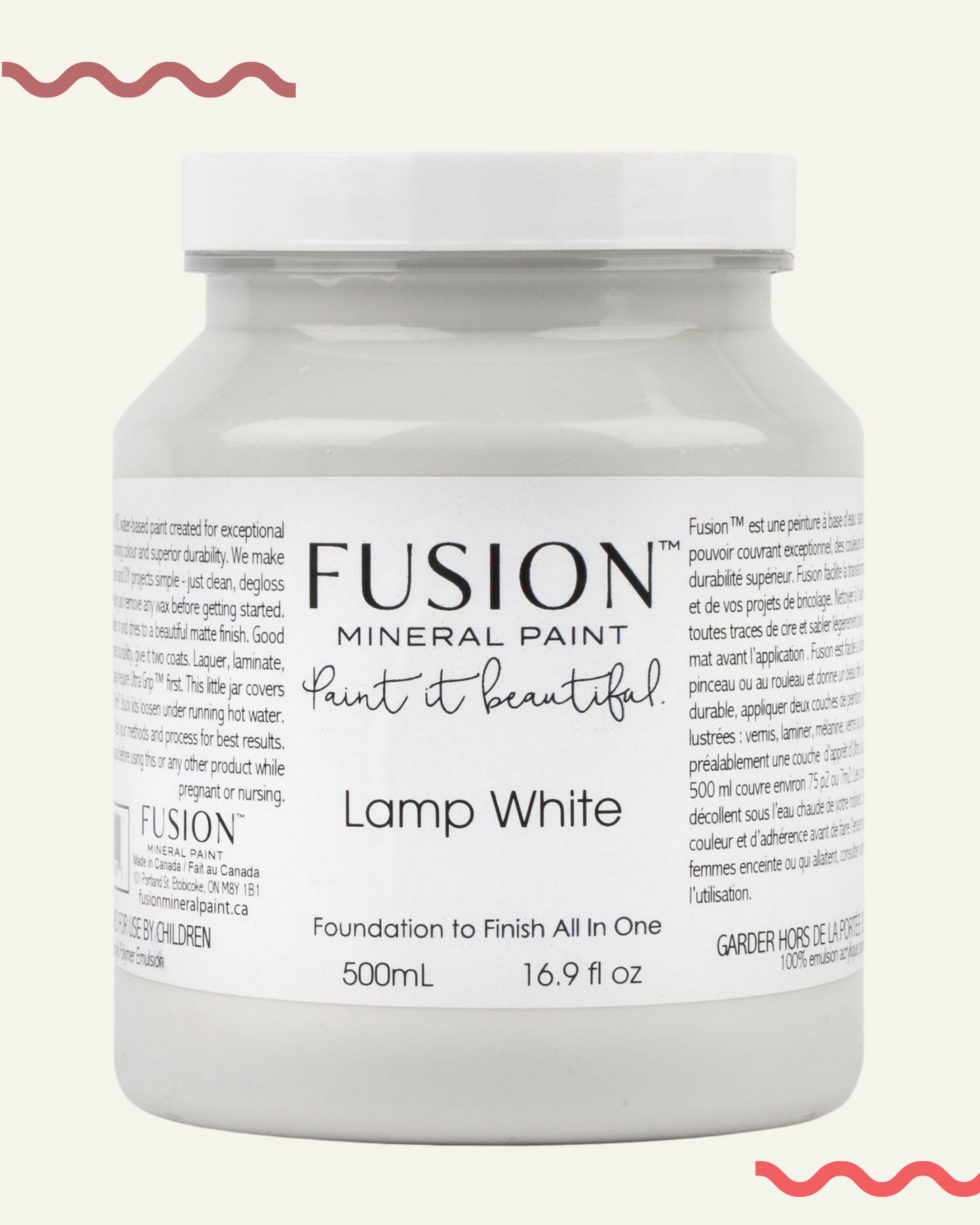 peinture minerale fusion lamp white