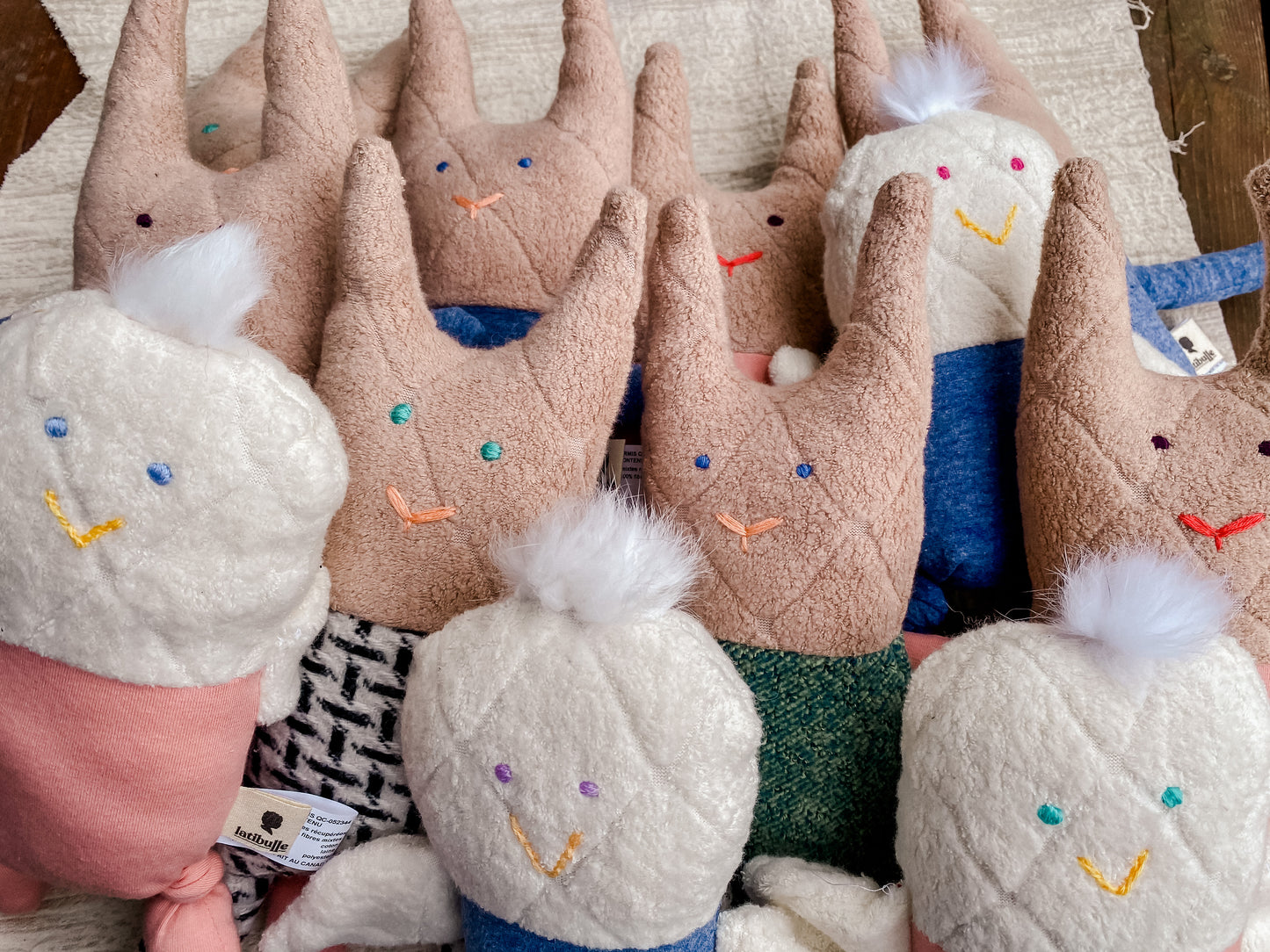 Peluches bourrées de laine petit modèle - Latibulle