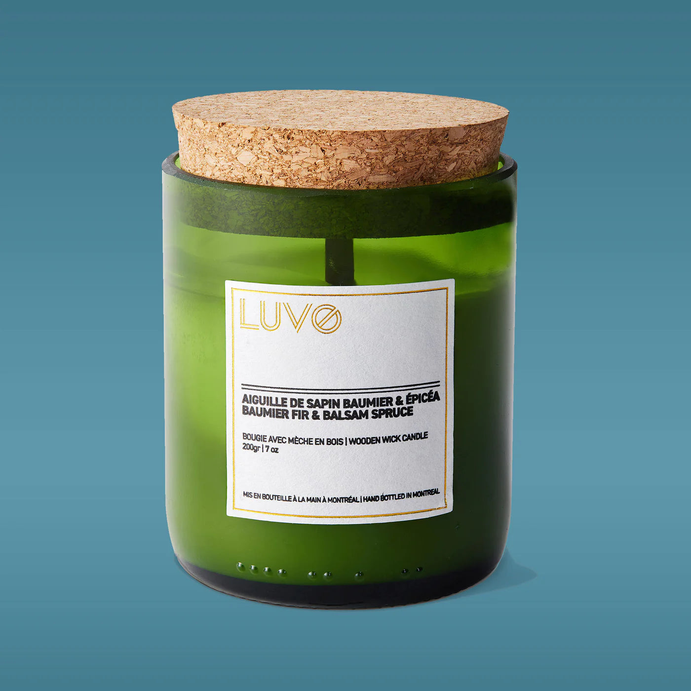 Bougie parfumée mèche de bois - Luvo