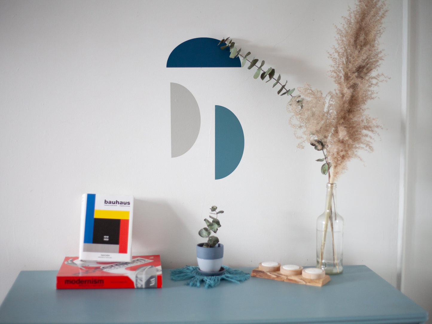 Décalque de vinyle 3 demi-cercles 9 pouces - Laine et bois
