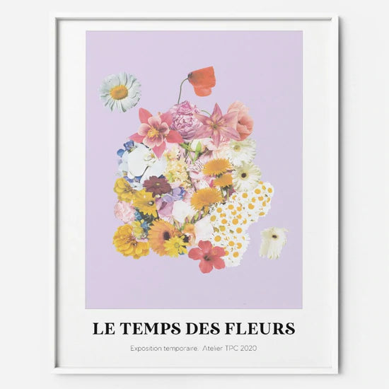 Illustration TPC encadrée - Le temps des fleurs
