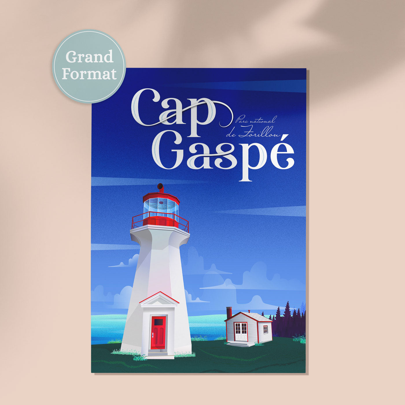 Affiche '' Cap Gaspé '' - Emma Blanc