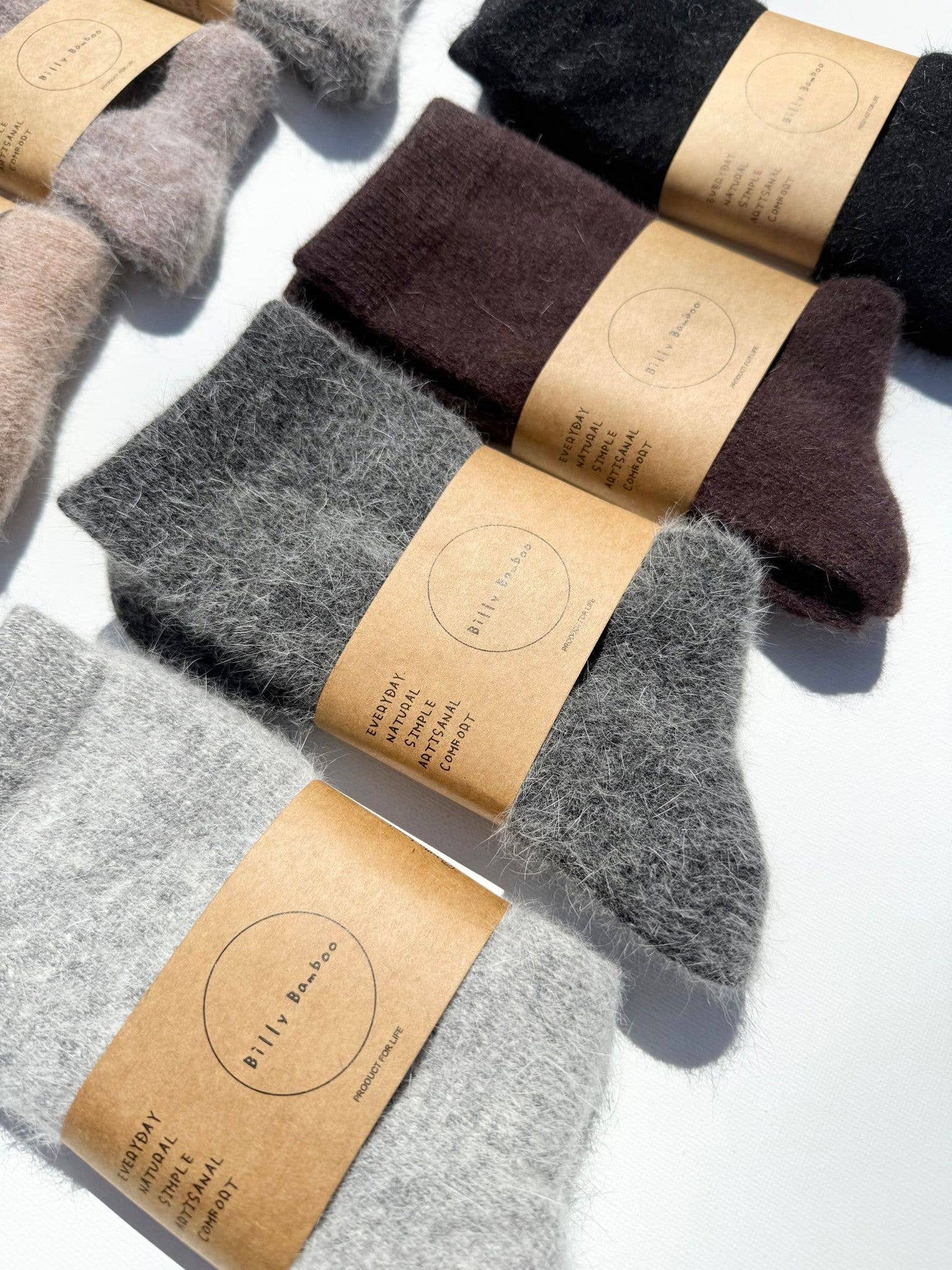Chaussettes fluffy angora - Fluffy Angora Socks - Billy Bamboo