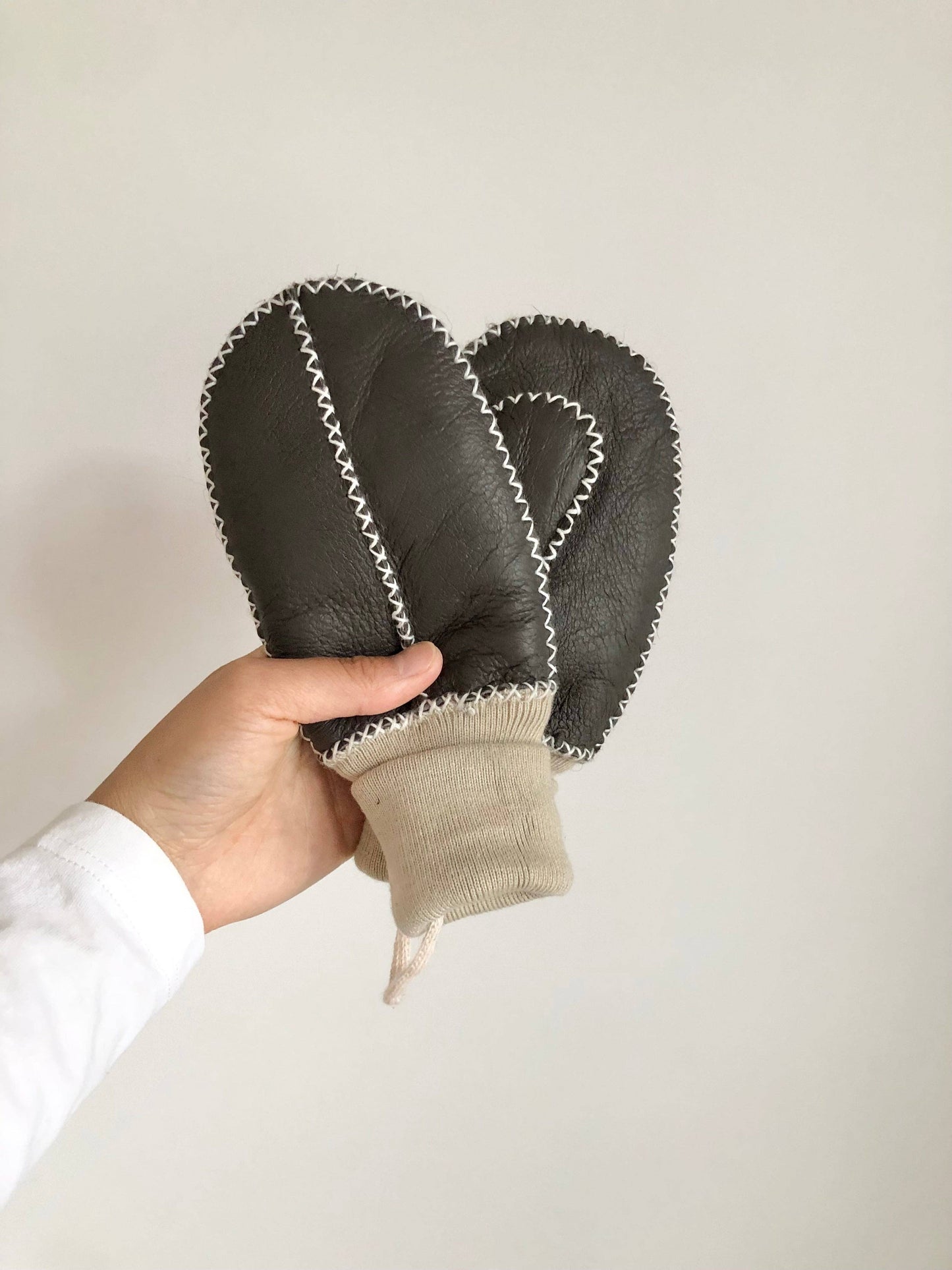 Mitaines pour enfants en peau de mouton - Kids Shearling Mittens - Billy Bamboo