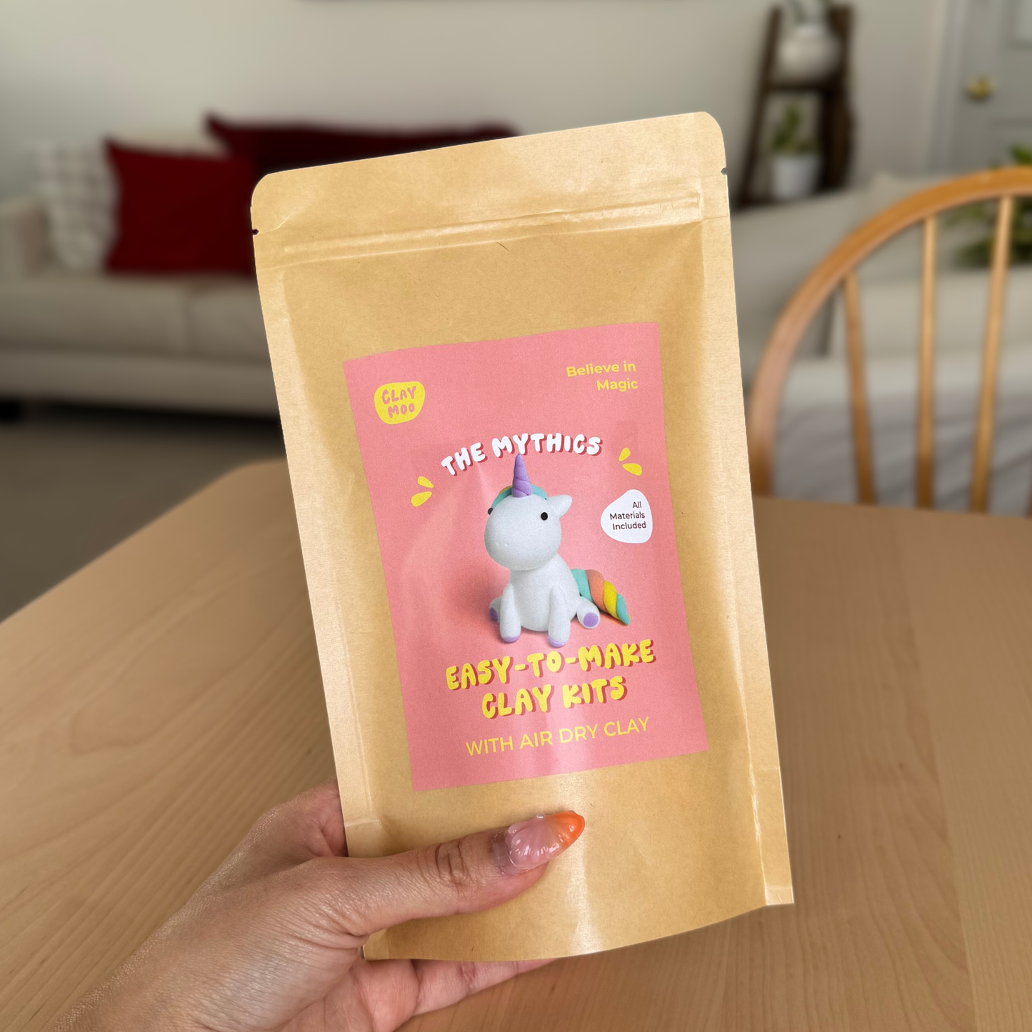 Kit diy argile auto durcissante- Believe in Magic - Claymoo