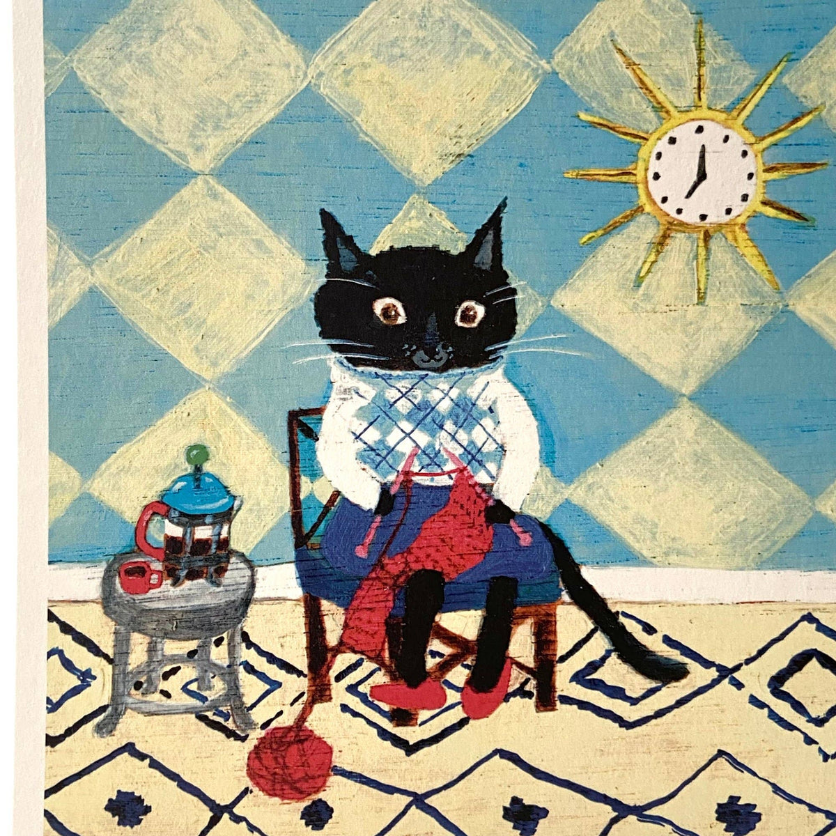 Petite affiche Cat with Cheese and Onion Crisps - moggshop