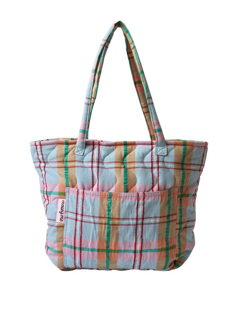 Sac matelassé "Confetti Plaid" Quilted Bag - Mosey Me