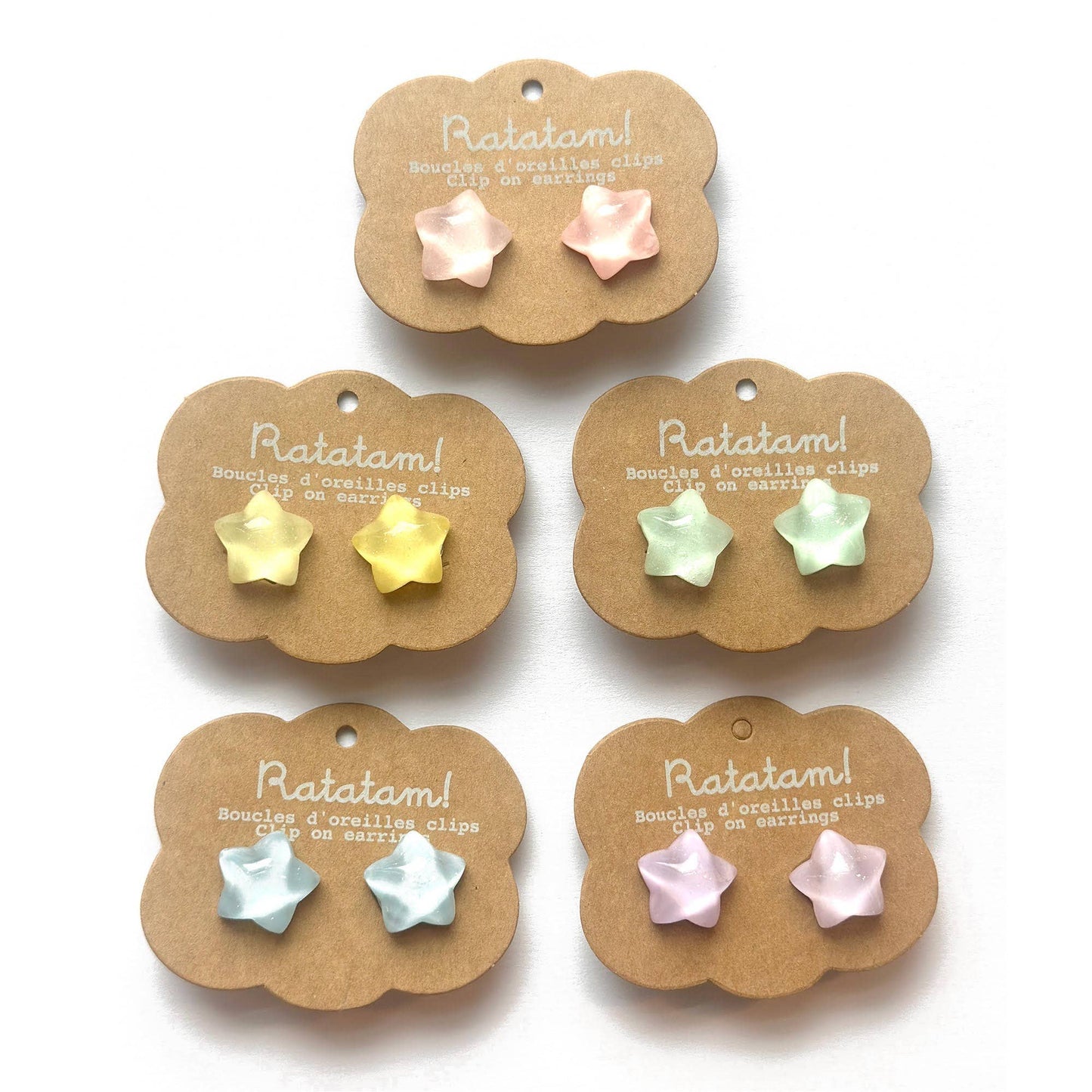 Boucles clip-on pour enfants en forme d'étoile - Ratatam!