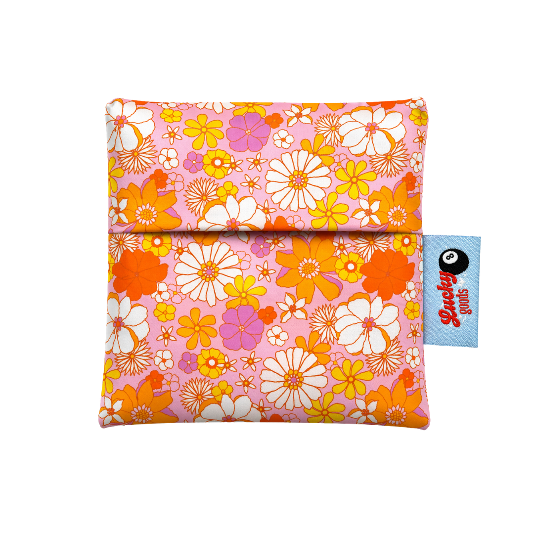 Sac pliable en Nylon - Rétro florals - Lucky Goods