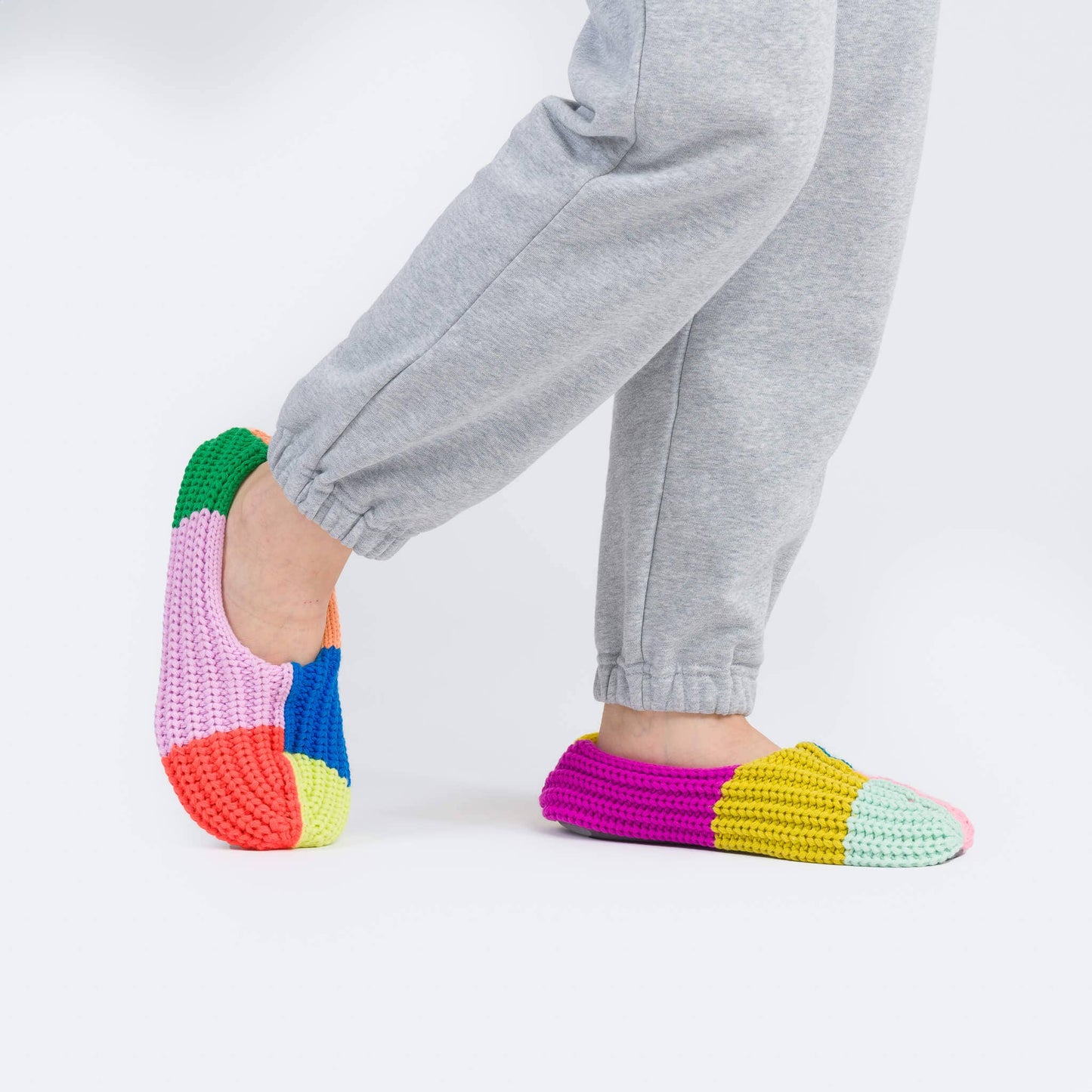 Pantoufles Mismatch Rib Slippers - Verloop